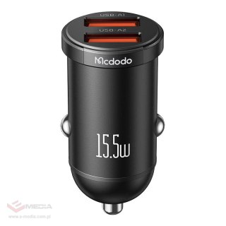 Ładowarka samochodowa Mcdodo CC-2950, 2x USB, 15.5W (czarna)