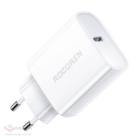 Ładowarka sieciowa Rocoren PD 20W USB-C (biała)