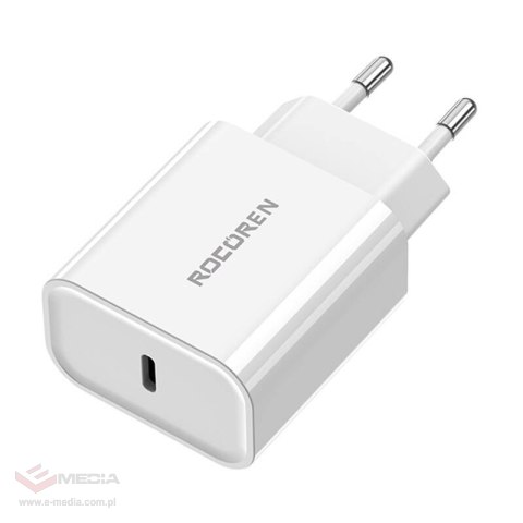 Ładowarka sieciowa Rocoren PD 20W USB-C (biała)