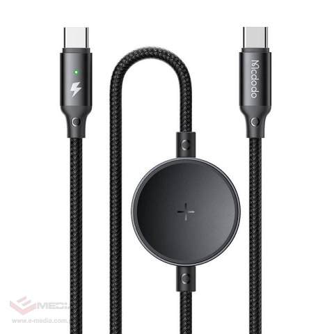 Kabel 2w1 Mcdodo CA-4170 USB-C + bezprzewodowa ładowarka Samsung Watch, 60W, 1.5m