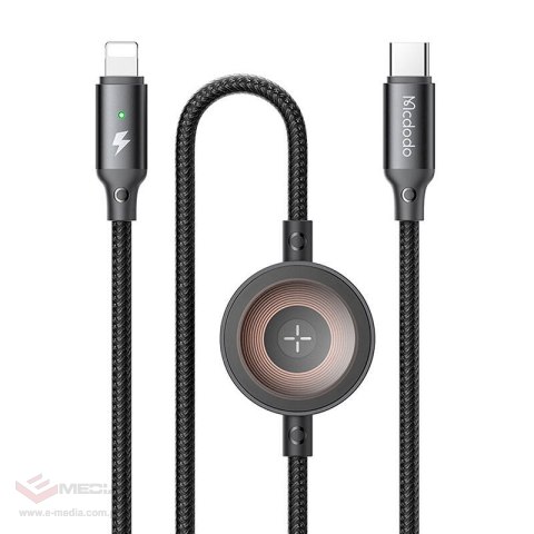 Kabel 2w1 Mcdodo CA-5680 USB-C do Lightning + ładowarka Apple Watch, 36W, 1.5m