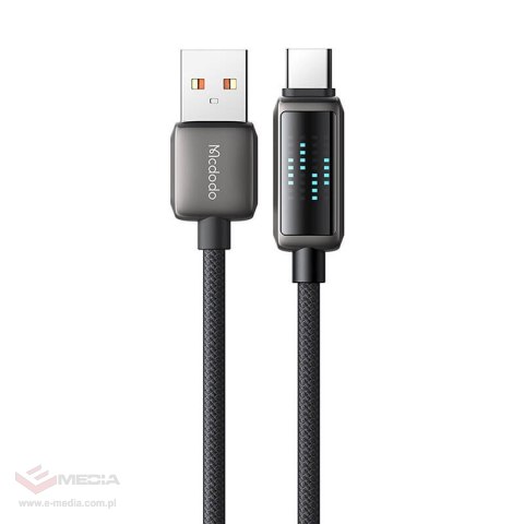 Kabel USB-A do USB-C Mcdodo CA-2350, 6A, wyświetlacz LED, 1.2m