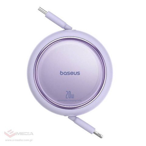 Kabel BASEUS Free2Pull USB-C-Lightning 1m 20W (fioletowy)