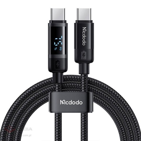 Kabel danych Mcdodo CA-5780 USB-C do USB-C 60W 1.2m (czarny)