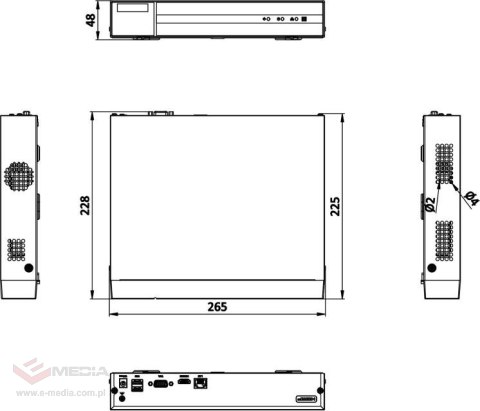 Rejestrator IP Hilook by Hikvision 4MP NVR-4CH-4MP