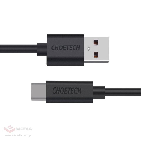 Kabel USB do USB-C Choetech AC0002 1m (czarny)