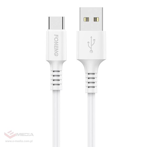 Kabel USB do USB-C Foneng X85 3A Quick Charge, 1m (biały)