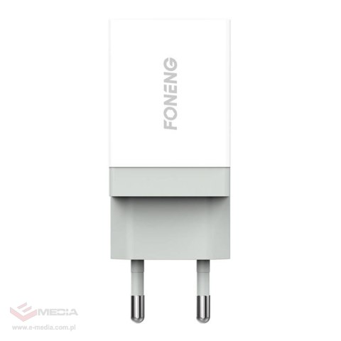 Ładowarka sieciowa Foneng K210, 1xUSB + Kabel USB C 1m