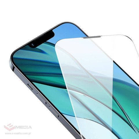 Szkło hartowane Baseus Corning do iPhone 13/13Pro/14 z filtrem przeciwpyłowym