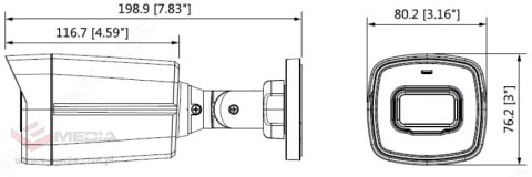 KAMERA HDCVI DAHUA HAC-HFW1500TL-A-0360B-S2 Opakowanie zbiorcze 10szt.