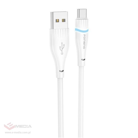 Kabel USB-A do USB-C Foneng X101 3A, 1,2m (biały)