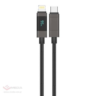 Kabel USB-C do Lightning Foneng XS05 PD27W, 1,2m (czarny)