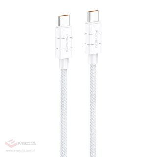 Kabel USB-C do USB-C Foneng XS02 60W, 1,2m (biały)