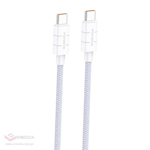 Kabel USB-C do USB-C Foneng XS02 60W, 1,2m (fioletowy)