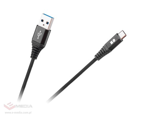 Kabel USB - USB typu C REBEL 200 cm czarny