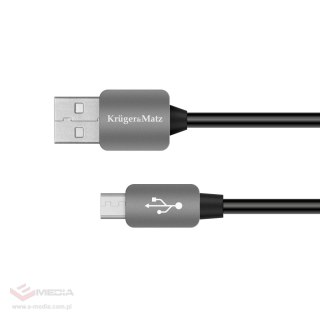 Kabel USB - micro USB wtyk-wtyk 1.0m Kruger&Matz