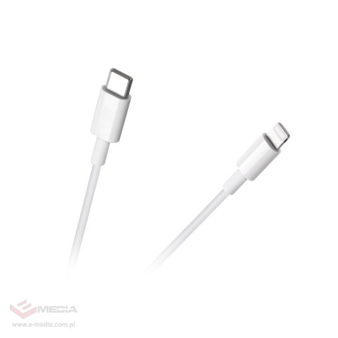 Kabel USB typu C - Lightning REBEL 100 cm biały