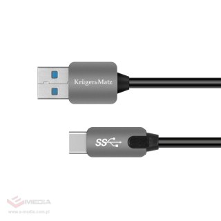 Kabel USB wtyk 3.0 - wtyk typu C 5 Gbps 0,5m Kruger&Matz