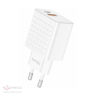 Ładowarka sieciowa Foneng EU42 USB-C+USB-A 20W (biała)