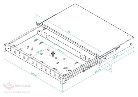 PRZEŁĄCZNICA ŚWIATŁOWODOWA TFSP-19-1U-12S-SC-B STALFLEX