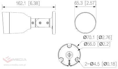 KAMERA IP DAHUA IPC-HFW1530S-0280B-S6-BLACK Opakowanie zbiorcze 10szt