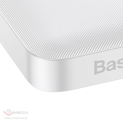 Powerbank Baseus Bipow 10000mAh, 2xUSB, USB-C, 15W (biały)