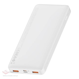 Powerbank Baseus Bipow 10000mAh, 2xUSB, USB-C, 20W (biały)