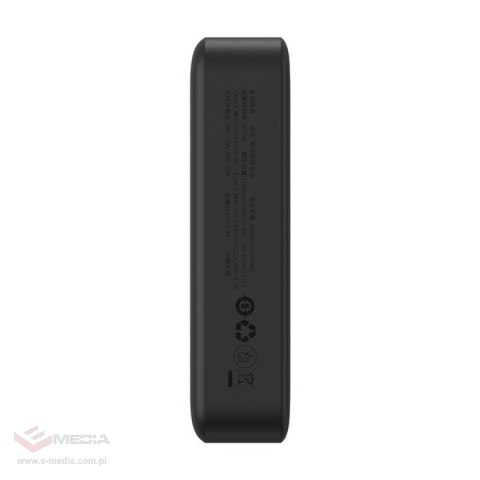 Powerbank magnetyczny Baseus Magnetic Mini 20000mAh, USB-C 20W MagSafe (czarny)