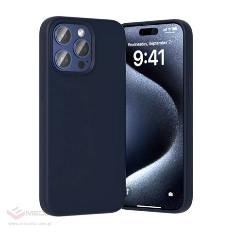 Etui Silikonowe Vention KUFL0-30 do iPhone 15 Pro (niebieski)