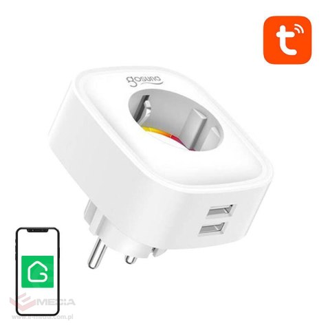 Inteligentne gniazdko WiFi Gosund SP112 2xUSB, 16A, Tuya