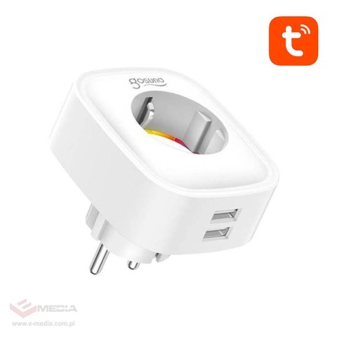 Inteligentne gniazdko WiFi Gosund SP112 2xUSB, 16A, Tuya