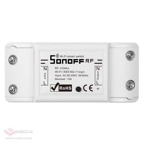 Inteligentny przełącznik WiFi + RF 433 Sonoff RF R2 (NEW)