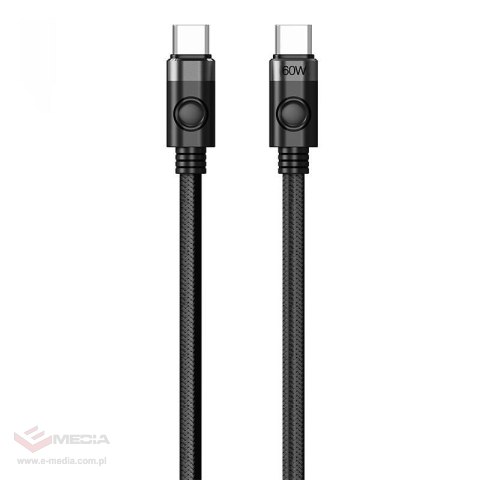 Kabel do ładowania Orico 60W USB-C do USB-C (czarny)