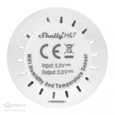 Adapter USB do czujnika temperatury Shelly H&T (biały)