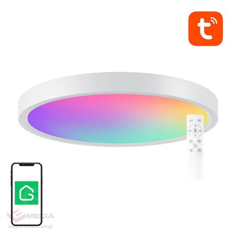 Inteligentna lampa sufitowa 30cm WiFi/Bluetooth 16M RGBCW Gosund LB12 1920lm Tuya + Pilot