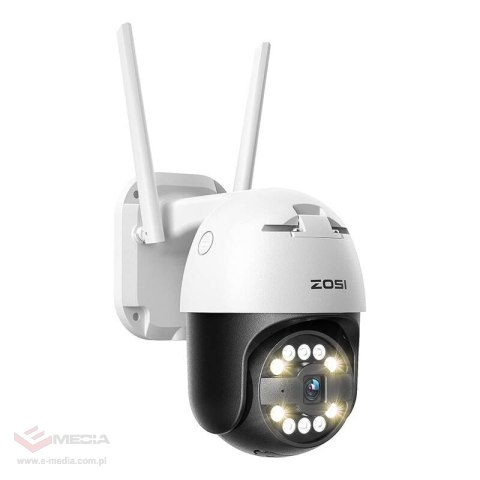 Kamera zewnętrzna IP ZOSI C296 WiFi 5MP Pan Tilt IP66 + karta microSD 32GB