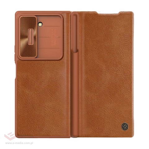 Etui Nillkin Qin Pro Leather Samsung Galaxy Z Fold 6 5G (brązowy)