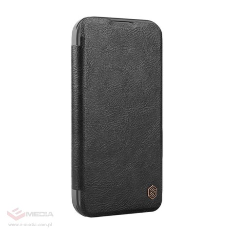 Etui Nillkin Qin Prop Leather iPhone 16 Pro Max (czarny)