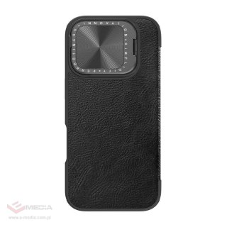 Etui Nillkin Qin Prop Leather iPhone 16 Pro Max (czarny)