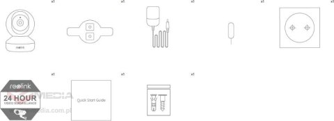 Kamera IP Reolink E Series E330 Czarna Wi-Fi 4MPx