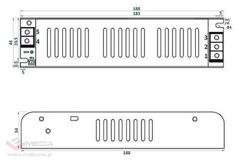 ZASILACZ IMPULSOWY ADLS-120-12 ADLER Power