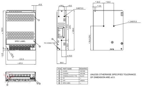 ZASILACZ IMPULSOWY PMT-12V100W2BA Delta Electronics