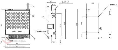 ZASILACZ IMPULSOWY PMT-24V50W2BA Delta Electronics