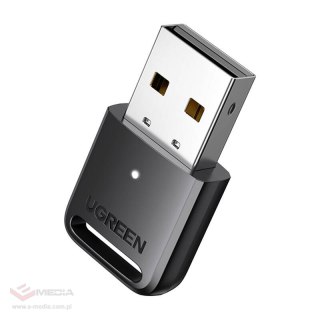 Adapter / odbiornik USB Bluetooth 5.3 Ugreen CM591, LED, zasięg 20m (czarny)