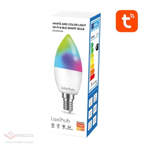 Inteligentna żarówka LED Laxihub LAE14S Wifi Bluetooth TUYA (2 szt.)