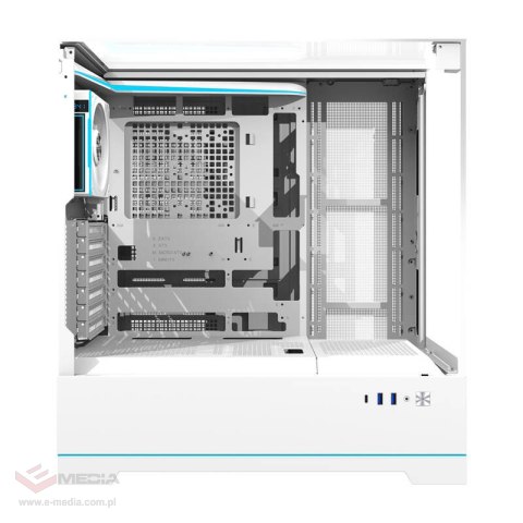 Obudowa komputerowa Darkflash DY450 PRO (biała) + 1 wentylator