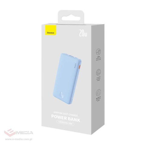 Powerbank Baseus Airpow 10000 mAh 20W (niebieski)