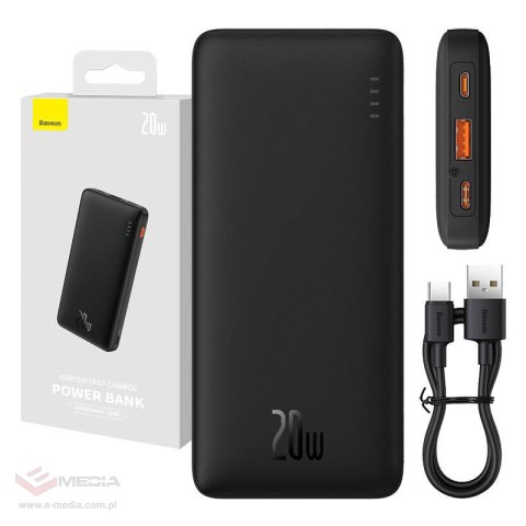 Powerbank Baseus Airpow 10000mAh 20W (czarny)