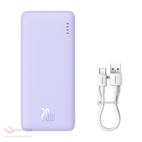 Powerbank Baseus Airpow 10000mAh 20W (fioletowy)