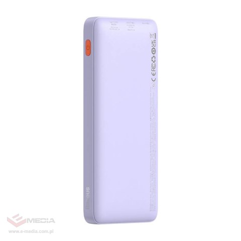 Powerbank Baseus Airpow 10000mAh 20W (fioletowy)